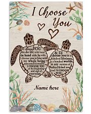 I Choose You Custom turtle poster 11x17 Poster front