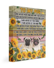 PUG - TO MY PUG CANVAS 11x14 Gallery Wrapped Canvas Prints front