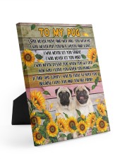 PUG - TO MY PUG CANVAS Easel-Back Gallery Wrapped Canvas tile