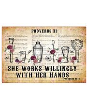 SHE WORKS WILLINGLY WITH HER HANDS 17x11 Poster front