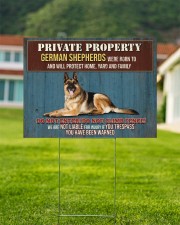 GERMAN SHEPHERD WARNED YARD SIGN 24x18 Yard Sign aos-yard-sign-24x18-lifestyle-front-01