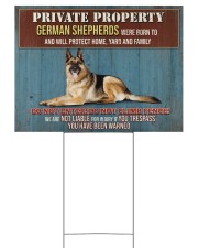 GERMAN SHEPHERD WARNED YARD SIGN 24x18 Yard Sign back