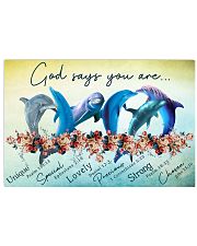DOLPHIN - GOD SAYS YOU ARE 17x11 Poster front