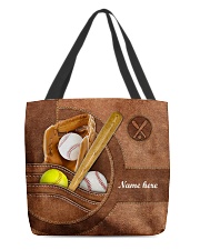 BASEBALL-SOFTBALL BAG-ACCESSORY POUCH-PILLOW All-over Tote front