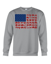 Turtle - USA Flag Crewneck Sweatshirt tile