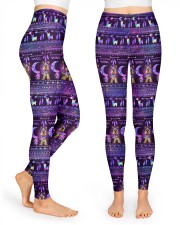 YORKSHIRE TERRIER BOHO PATTERNB High Waist Leggings tile