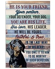 DACHSHUND - HE IS YOUR FRIEND 11x17 Poster front