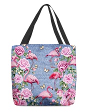 FLAMINGOES AND FLOWER BAG All-over Tote front