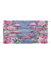 FLAMINGOES AND FLOWER BAG Mask tile