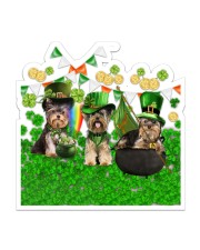 YORKIE ST PATRICKS DAY Sticker tile