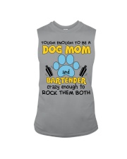 TOUGH ENOUGH TO BE A DOG MOM Sleeveless Tee tile