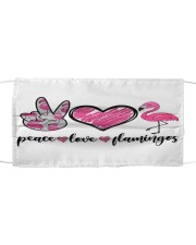 PEACE LOVE FLAMINGOS Mask tile