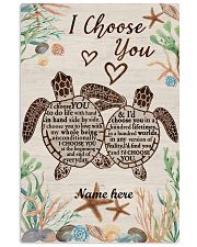 I Choose You Custom turtle poster 11x17 Poster front