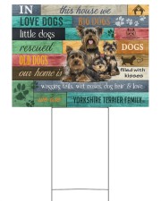 YORKSHIRE TERRIER YARD SIGN YARD SIGN 24x18 Yard Sign front