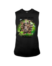 YORKSHIRE TERRIER JUST A GIRL Sleeveless Tee tile