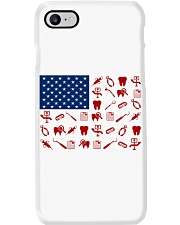 DENTAL USA FLAG Phone Case tile