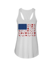DENTAL USA FLAG Ladies Flowy Tank tile