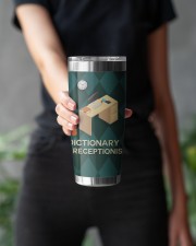 RECEPTIONIST DICTIONARY TUMBLER 20oz Tumbler aos-20oz-tumbler-lifestyle-front-12