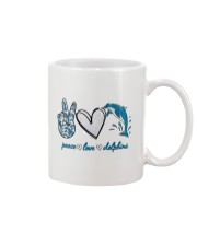 PEACE LOVE DOLPHINS Mug tile