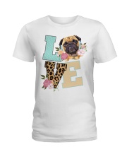 LOVE PUG Ladies T-Shirt front