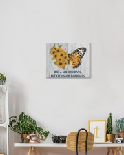 JUST A GIRL WHO LVOES BUTTERFLIES AND SUNFLOWER 14x11 Gallery Wrapped Canvas Prints aos-canvas-pgw-14x11-lifestyle-front-03