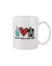 PEACE LOVE REAL ESTATE Mug tile