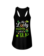 MY LUCKY CHARMS CALL ME SLP Ladies Flowy Tank tile