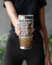 YORKSHIRE TERRIER DEAR MOMMY TUMBLER 20oz Tumbler aos-20oz-tumbler-lifestyle-front-12