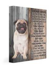 PUG - CANVAS TO MY DOG 11x14 Gallery Wrapped Canvas Prints front
