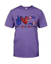 PEACE LOVE DOLPHIN Premium Fit Mens Tee tile