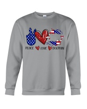 PEACE LOVE DOLPHIN Crewneck Sweatshirt tile