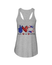 PEACE LOVE DOLPHIN Ladies Flowy Tank tile