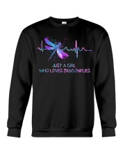 JUST A GIRL WHO LOVES DRAGONFLIES Crewneck Sweatshirt tile