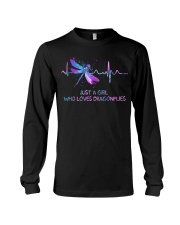JUST A GIRL WHO LOVES DRAGONFLIES Long Sleeve Tee tile