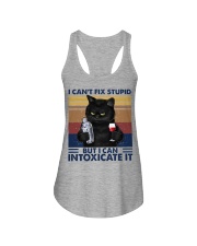 I CANT FIX STUPID BUT I CAN INTOXICATE IT Ladies Flowy Tank tile