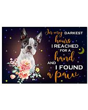 BOSTON TERRIER - I FOUND A PAW POSTER 17x11 Poster front