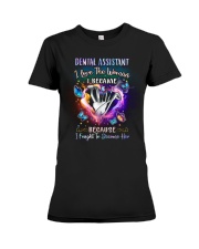 DENTAL ASSISTANT I LOVE THE WOMAN Premium Fit Ladies Tee tile