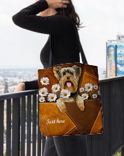 YORKIE CLOTH TOTE-ACCESSORY POUCH-PILLOW All-over Tote aos-all-over-tote-lifestyle-front-05
