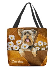 YORKIE CLOTH TOTE-ACCESSORY POUCH-PILLOW All-over Tote front