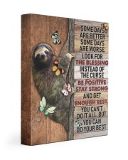 SLOTH - CANVAS YOU CAN DO YOUR BEST 11x14 Gallery Wrapped Canvas Prints front