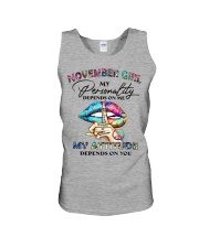 NOVEMBER GIRL Unisex Tank tile