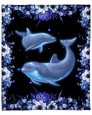 Dolphin Blanket - Quilt Fleece Blanket - 50" x 60" front