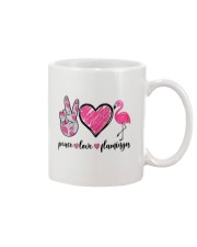 PEACE LOVE FLAMINGOS Mug tile