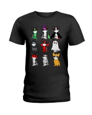 BOSTON TERRIER HALLOWEEN Ladies T-Shirt front
