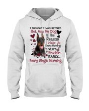 MY DOG IS THE REASON Hooded Sweatshirt front