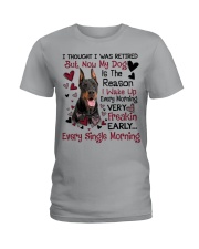 MY DOG IS THE REASON Ladies T-Shirt tile