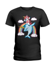 UNICORN DOLPHIN Ladies T-Shirt tile