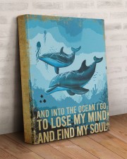 DOLPHIN - AND INTO THE OCEAN I GO TO LOSE MY MIND 11x14 Gallery Wrapped Canvas Prints aos-canvas-pgw-11x14-lifestyle-front-07