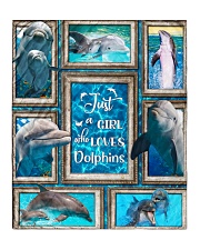 JUST A GIRL WHO LOVES DOLPHINS QUILT Quilt 50"x60" - Throw front