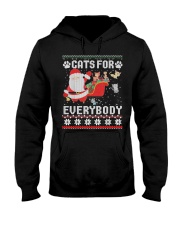 Cats For Everybody Christmas Hooded Sweatshirt thumbnail
